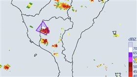 大雷雨警戒區。（圖／氣象署）