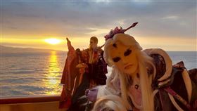 素還真、葉小釵、一頁書聯手領航！霹靂布袋戲首度登上國際郵輪舞台。（圖／翻攝自麗星郵輪 2.0 StarCruises Taiwan）