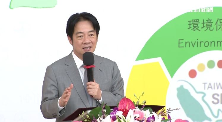 總統賴清德今（17）日出席「台灣氣候與健康聯盟&mdash;院長永續講堂」。（圖／翻攝畫面）