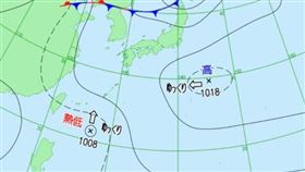 日本氣象廳數據指出，菲律賓東側有熱帶低壓生成。（圖／日本氣象廳）

