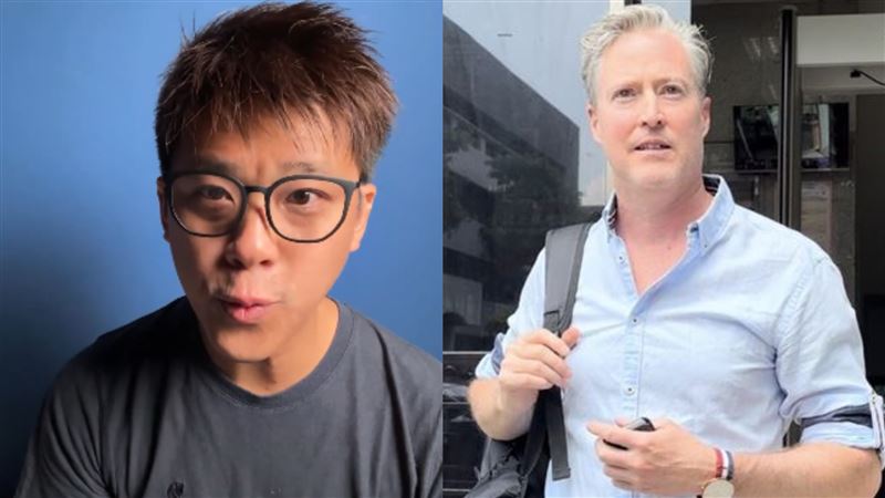 葛斯齊（左）爆料夏克立（右）婚內出軌。（圖／翻攝自寶島瓜主 葛斯齊YouTube、資料照）