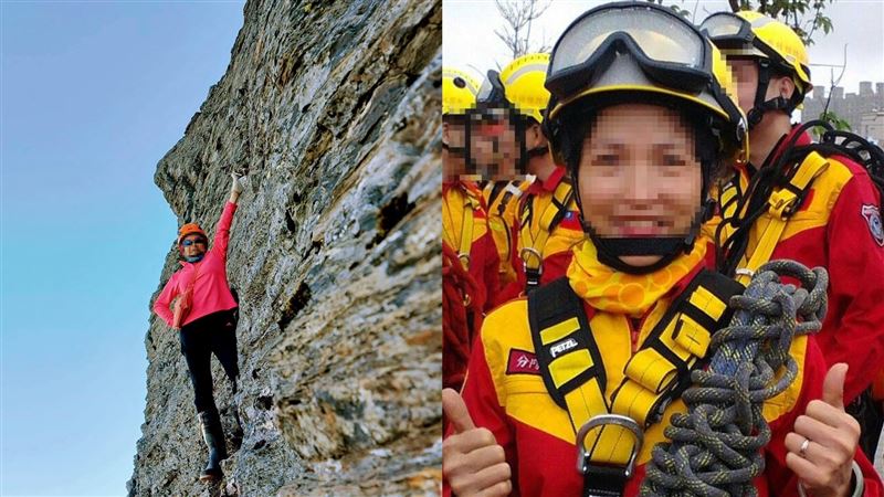63歲詹姓女山友是特搜義消，日前在南投縣「可樂可樂安山」遇山難死亡。（圖／翻攝自當事人臉書）