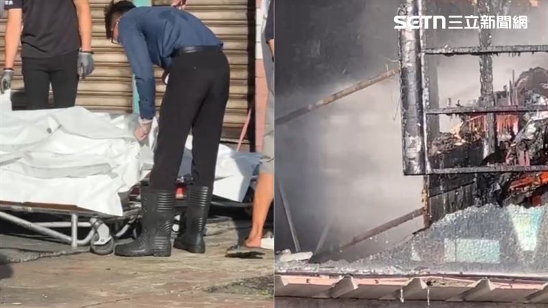 3具焦屍蓋白布移出火場 台灣籍死者身分曝