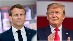 馬克宏，川普 （圖／翻攝自馬克宏、川普臉書）