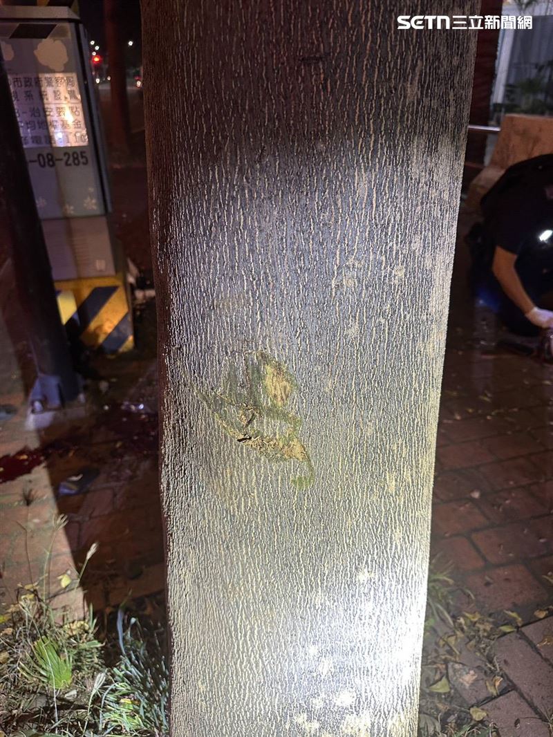 台中女酒駕騎車載人,失控衝撞路樹,釀2死車禍。(圖/翻攝畫面)
