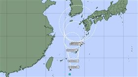 「玲玲」颱風持續增強中，日氣象廳估12小時內生成。（圖／翻攝自日本氣象廳臉書）