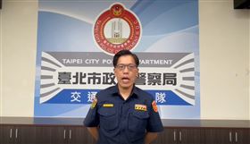 台北市政府警察局交通警察大隊副大隊長林聖章，回應義交大隊爭議。（圖／翻攝畫面）