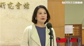 民進黨立法院黨團幹事長吳思瑤接受媒體聯訪，回應內閣改組議題。（圖／翻攝畫面）