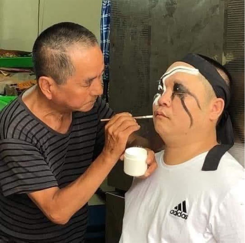 陳金鑫面師（圖／翻攝自嘉邑震安宮-振祐堂家將行錧粉絲專頁）