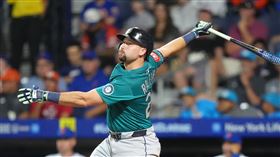 洛利（Cal Raleigh）18日敲出本季第47轟。（圖／美聯社／達志影像）