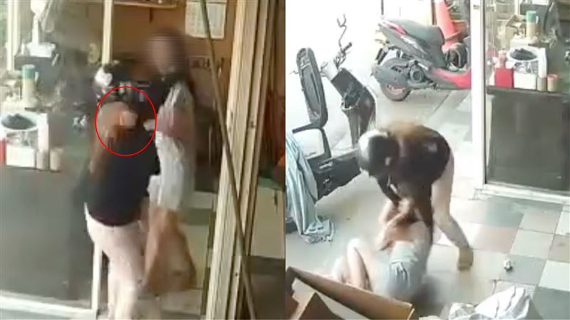前男友的女有找上門，一句話都沒說，手拿磚塊往頭部招呼。（圖／民眾提供）