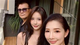 蔡詩萍、林書煒、蔡中泠。（圖／翻攝自蔡詩萍臉書）