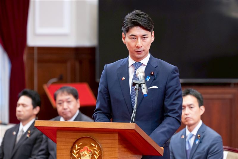 賴清德總統今（18）日接見「日本自民黨青年局海外研修團」，圖為局長中曾根。（圖／總統府提供）