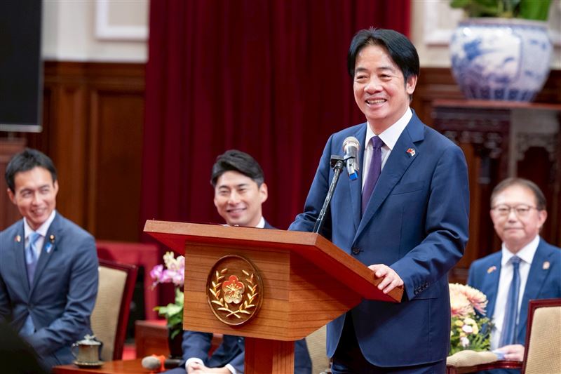 賴清德總統今（18）日接見「日本自民黨青年局海外研修團」。（圖／總統府提供）