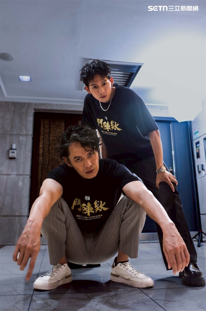 黃鐙輝、吳念軒出演《角頭－鬥陣欸》飾演南部勢力。（圖／記者鄭孟晃攝影）