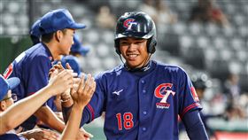 亞洲青少棒賽台灣打者陳瑞鑫單場3安7打點。（圖／中央社）