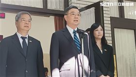 卓榮泰赴立法院報告，會前接受媒體聯訪。（圖／記者盧素梅攝影）