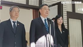 卓榮泰赴立法院報告，會前接受媒體聯訪。（圖／記者盧素梅攝影）