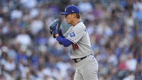 山本由伸7局失3分無關勝負。（圖／美聯社／達志影像）