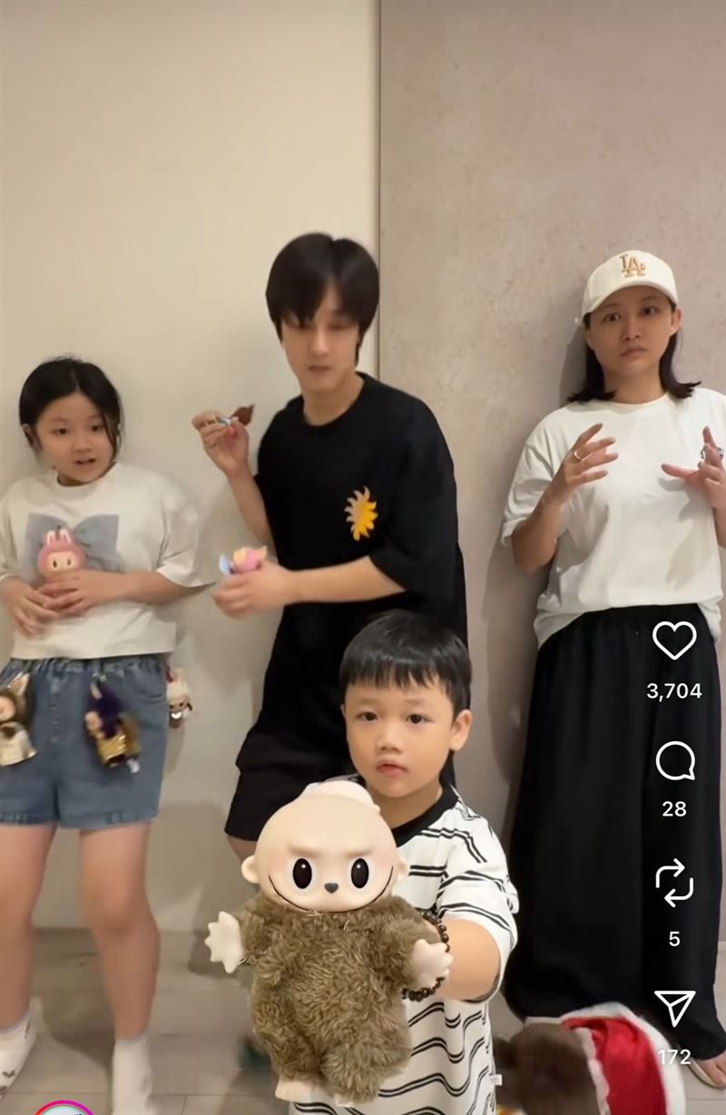 一家人平時常上傳生活爆笑內容。（圖／翻攝自那對夫妻IG）