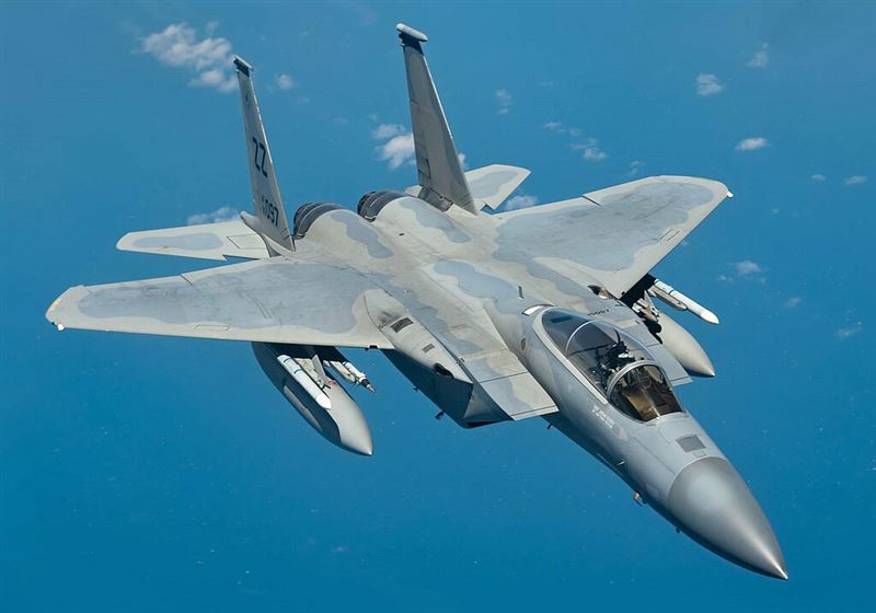 美國空軍F-15C鷹式戰鬥機。(圖/翻攝維基百科)