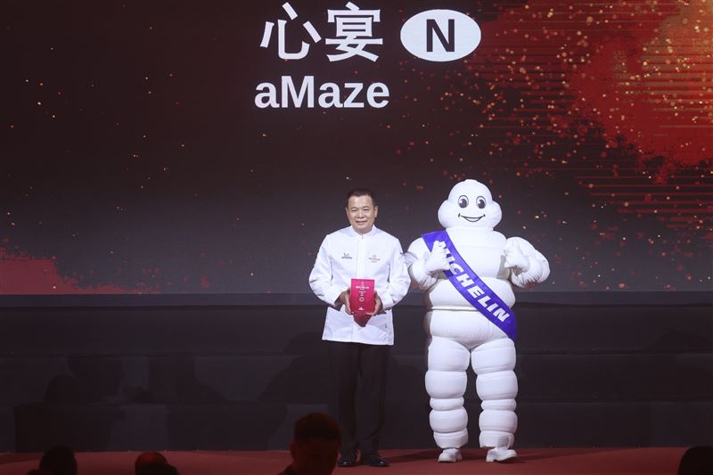 「心宴」拿下米其林一星和年度開業大獎。(圖／記者鄭孟晃攝影)