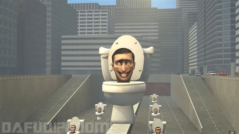 Skibidi一詞源自網路動畫《馬桶人》（Skibidi Toilet）。（圖／翻攝自YouTube）