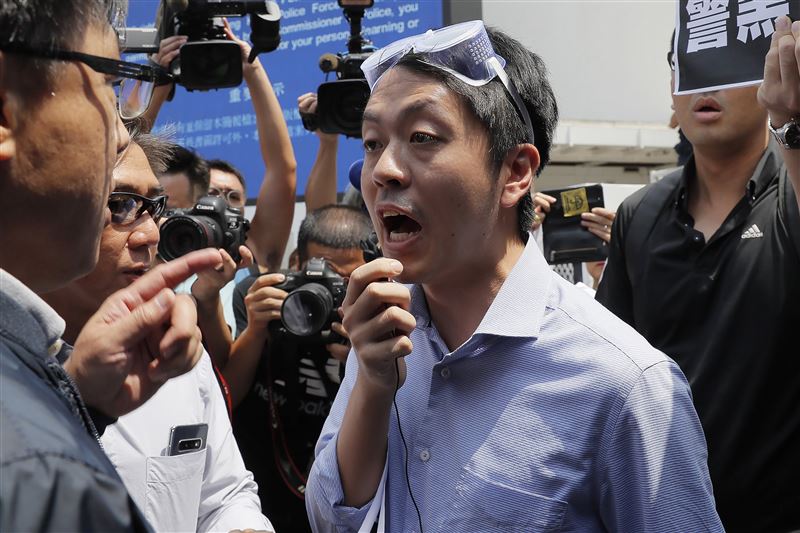 流亡海外逾4年的前香港立法會議員許智峯15日終於獲得澳洲庇護。（圖／美聯社／達志影像）