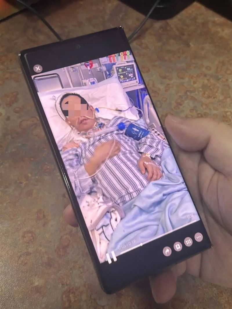 患者接回頸椎後，目前生命狀況穩定，已拔除氣管。(圖/翻攝微博)