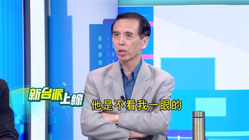陳學聖爆料，以前黃國昌在電梯遇到他，直接把他當空氣。（圖／翻攝新台派上線）