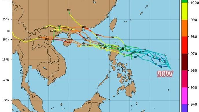 擾動醞釀中這兩天形成 專家:成颱機會大