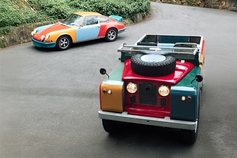 Sean Wotherspoon Porsche 2.7 RS以及1958 年 Land Rover Series 2。（翻攝Stuff by Spot網站）