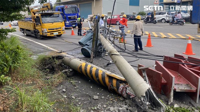 台電將對肇事的王男依章索賠。（圖／翻攝畫面）