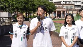 黃國昌到汐止核三延役公投車掃。（圖／翻攝畫面）