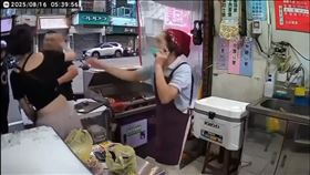 李男向早餐店借廁所遭拒竟砸店，遭逮被放竟再度返回挑釁。（圖／翻攝畫面）