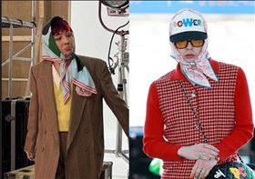 GD造型,頭巾(圖/翻攝網路)