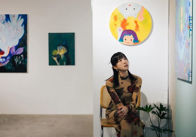 程予希接連舉辦畫展。（圖／品牌提供）
