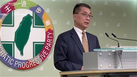 民進黨新任秘書長徐國勇在中常會後發表談話。（圖／記者劉秀敏攝影）