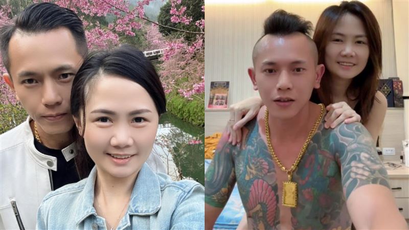 AJ哥曾因「毒品槍砲」被捕入獄，當時「美女店長」是唯一會去探監的朋友，因此出獄後秒娶。（圖／翻攝自AJ哥IG、抖音）