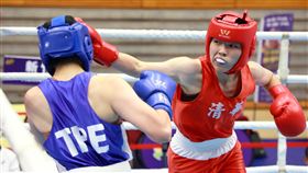 大會代言人巴黎奧運拳擊銅牌得主吳詩儀的陪練員邱智琳（右）接下來將挑戰日本奧運銅牌並木月海。（圖／台北市體育局提供） 