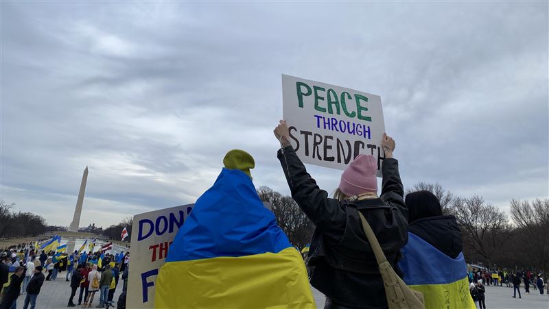 華府民眾聲援烏克蘭