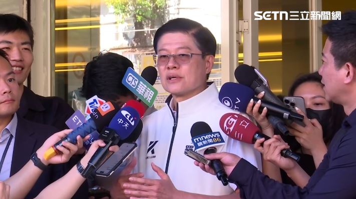 羅明才赴新店反罷免車掃，批評罷免「嚴重敗壞社會風氣」。（圖／翻攝畫面）