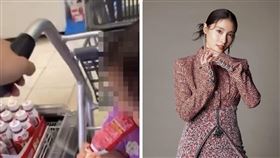 土屋太鳳女兒在超市舔商品，她竟將舔過商品放回架上。（組合圖／翻攝自X、Netflix提供）
