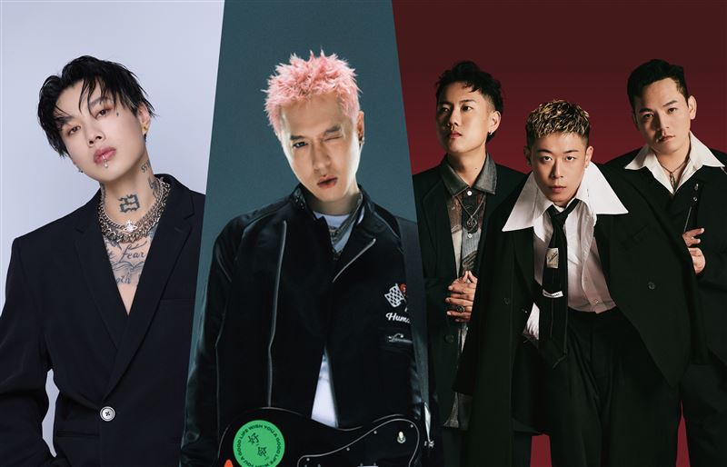 「嗨！出發吧來台東」演唱會集結Marz23（左起）、周湯豪、玖壹壹等天王天后。（圖／台東縣政府提供）