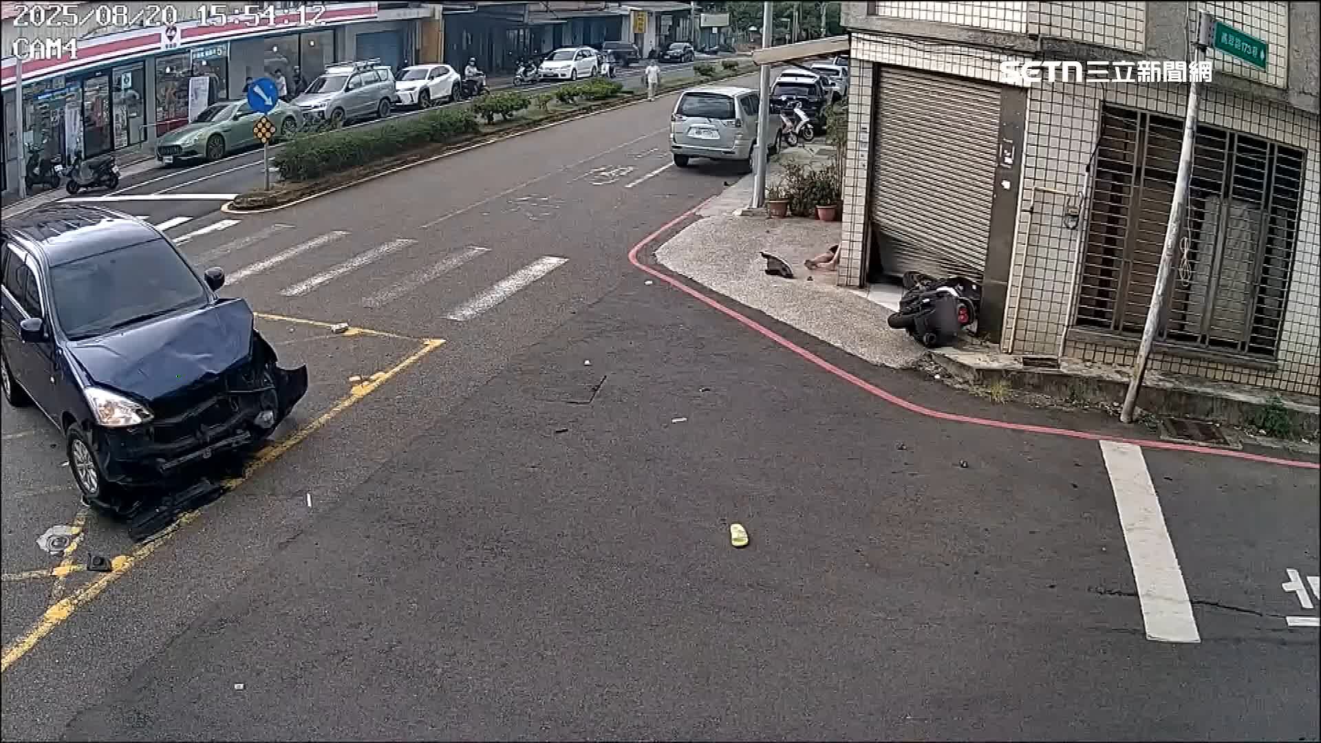 所幸騎士送醫後無大礙經包紮後已返家休養