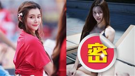 台日混血女神各務禮美奈在參加《炸裂吧！女孩》節目後受注目。（圖／翻攝自IG @remina___）