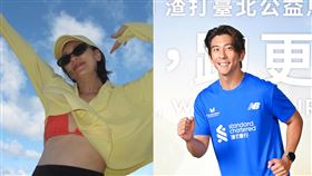 修杰楷笑說不會在意胸部的大小，大讚老婆大小很剛好。（圖／渣打臺北公益馬拉松提供）