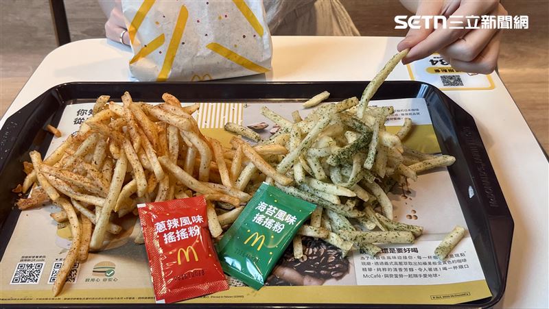 麥當勞表示薯條為熱賣商品，年賣上億份。(圖／記者賴俊佑攝影)