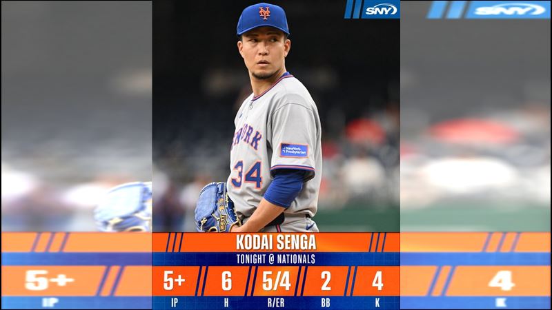 千賀滉大21日5局失4分平本季新高。（圖／翻攝自SNY Mets X）