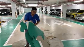 2.7億停車場啟用未滿1年 地板龜裂如皮屑